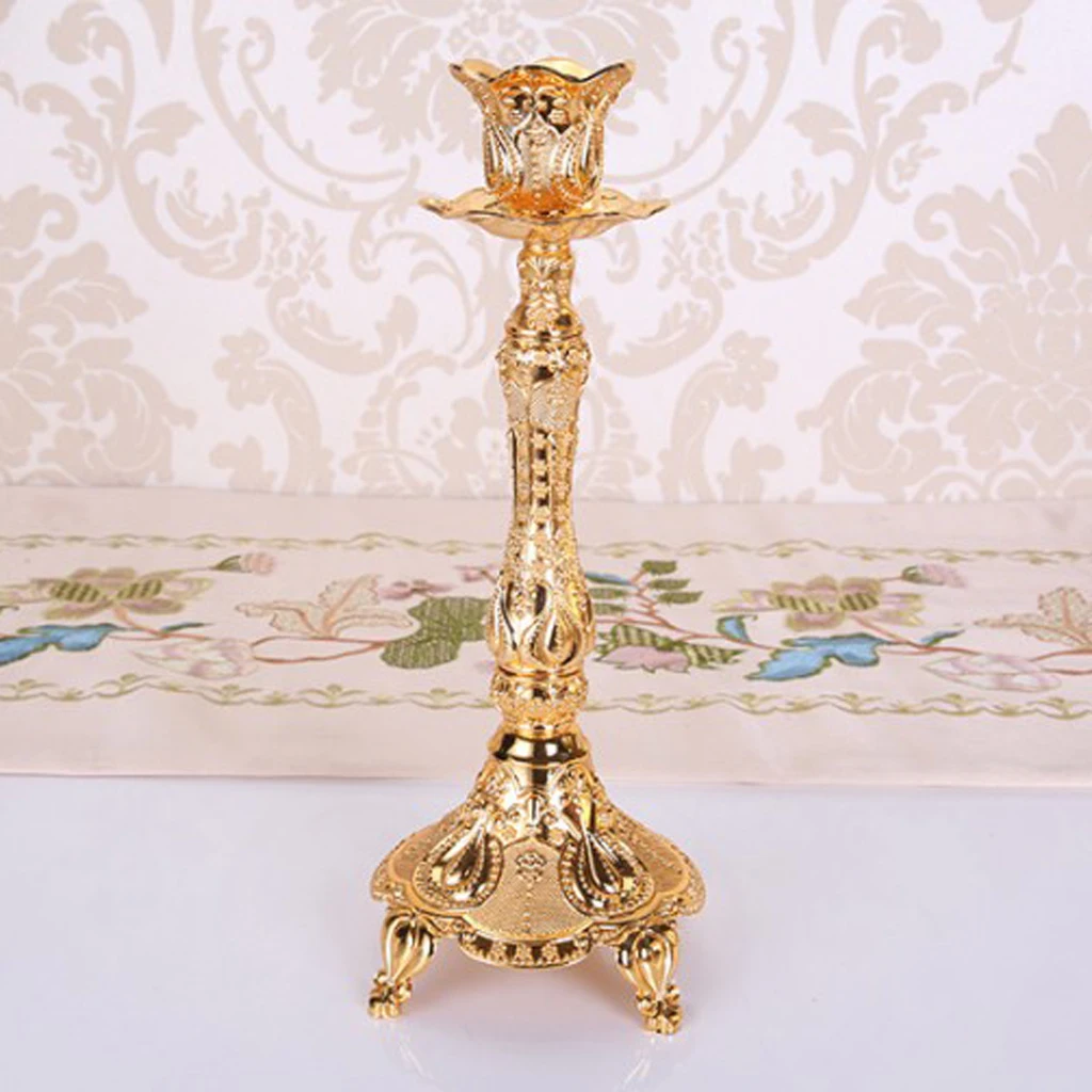 1/3/5 Heads Vintage Desktop Candle Holder Candlestick Candelabra Mood Light Accessories Home Table Dining Decoratons