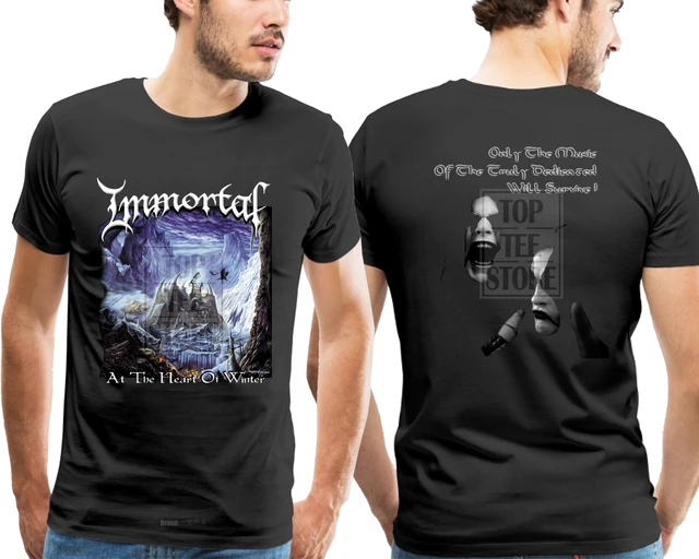 Uændret en million opdagelse Immortal At The Heart Of Winter Shirt S M L Xl Black Metal Official T Shirt  New - T-shirts - AliExpress