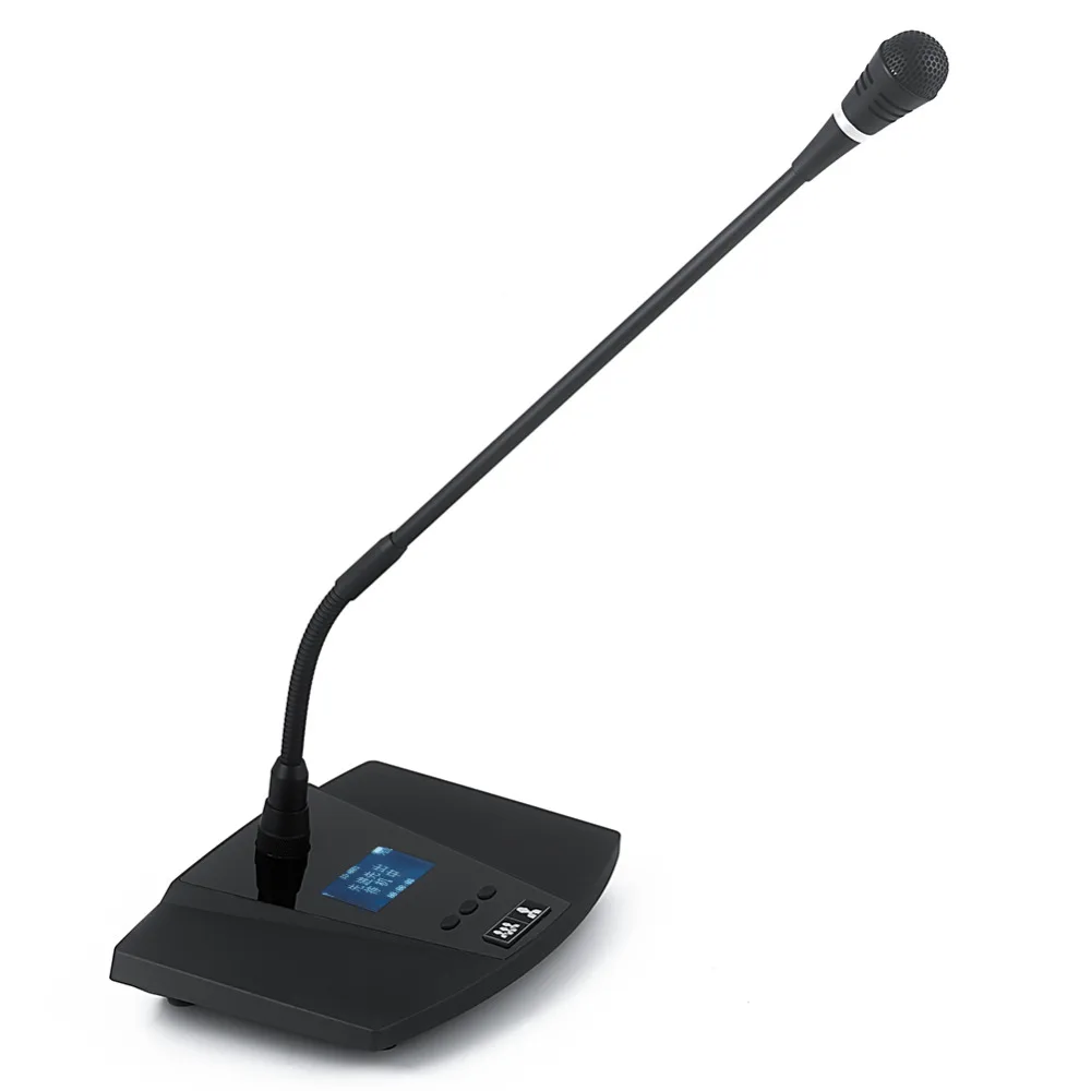 المهنية 2.4G الرقمية اللاسلكية الجدول نظام مكبر صوت للمؤتمرات يتكون من 1 المضيف وحدة ، 7 رئيس و مندوب وحدات