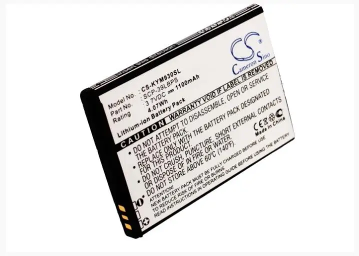 Cameron Sino 1100mAh батарея для KYOCERA Echo M9300 SCP 9300 KABA 01 мобильного телефона