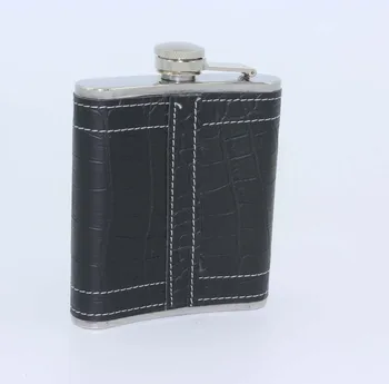 

100pcs/lot 8 oz foreskin PU fine stainless steel bottle stainless steel jug imprinting business gifts