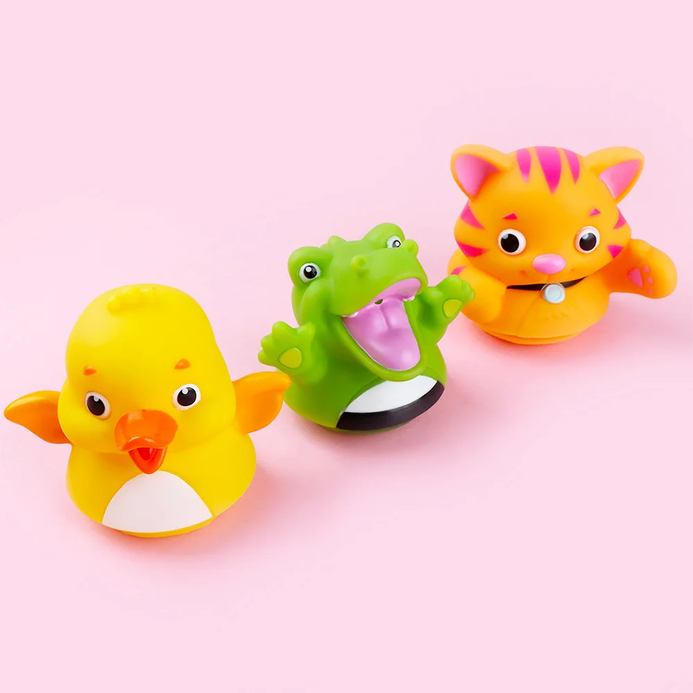 Детские Игрушки для ванны с животным дизайном милые забавные мультипликационные животные съемные Плавающие Игрушки для ванны в подарок