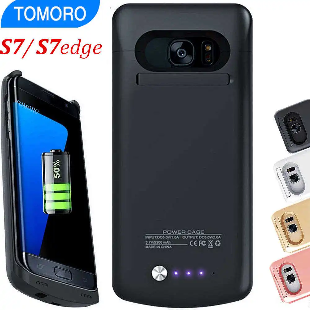  S7 Power Bank Mobile Phone Battery Charger For Samsung Galaxy S7 Edge PowerBank Case Portable External Battery Backup Slim Thin 