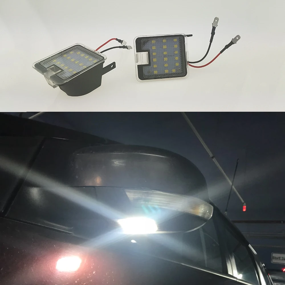 2Pcs LED Under Side Mirror Puddle Light for Ford C max Focus Kuga