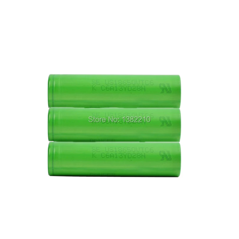 2 шт./лот,, новинка 3,6 V 18650 US18650 VTC6 3000mAh непрерывная 30A электронная сигарета батарея для sony