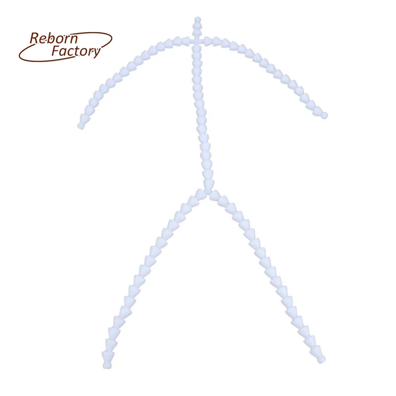 Pre assembled Posable Plastic Reborn Doll Skeleton Armature For Reborn