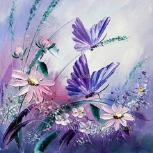 Новинка алмазов картина крючком вышивка бисером, Вышивание крестиком Сделай Сам мозаика Вязание иглы с цветочным принтом Размер: 30x30 см