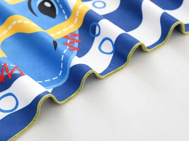 Быстросохнущий детский купальник Детский портативный плащ с капюшоном Детский купальный костюм для улицы пляжное полотенце