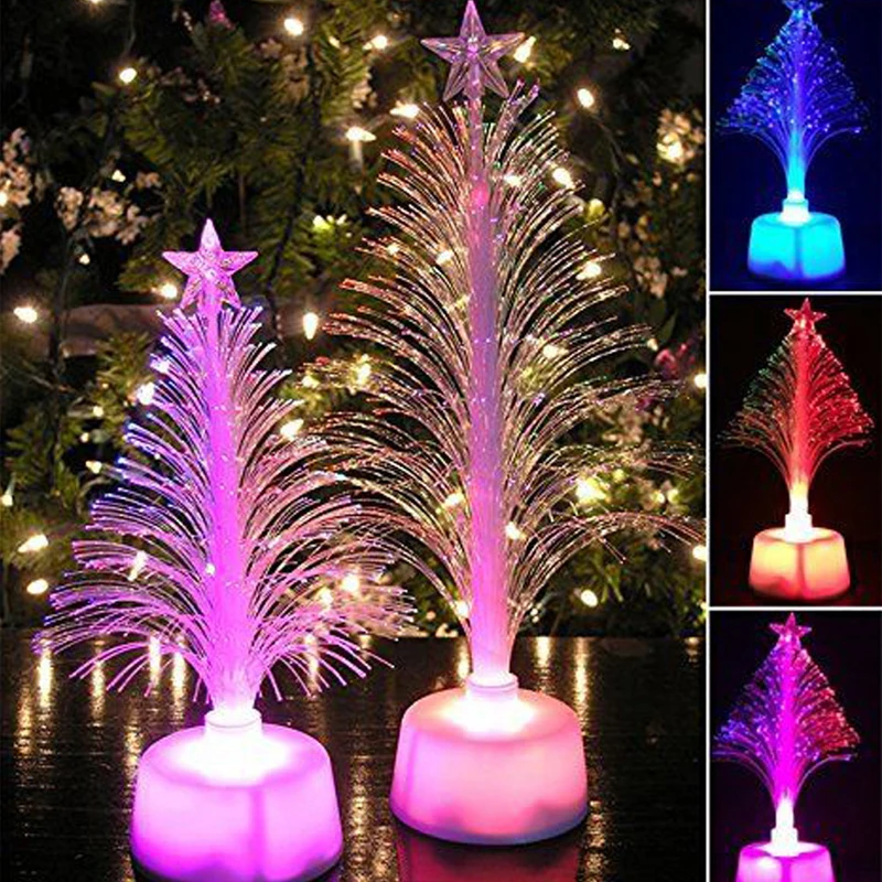 

Charming Christmas Tree Auto Changing Colorful Mini Christmas Tree Home Table Party Decoration