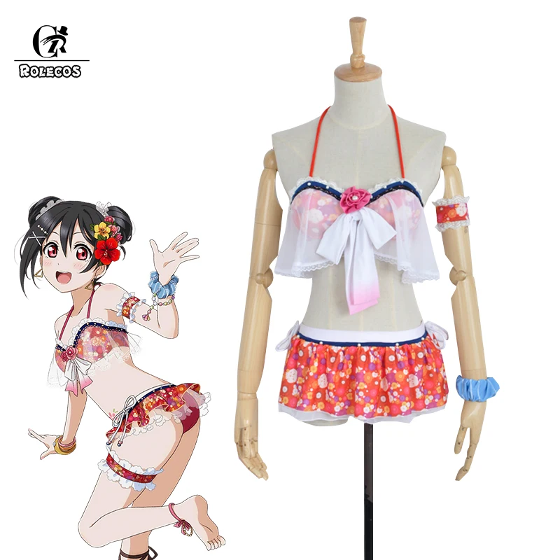 ROLECOS Lovelive костюм для косплея бикини всех персонажей КУСАКА Хонока Нико Рин аясе