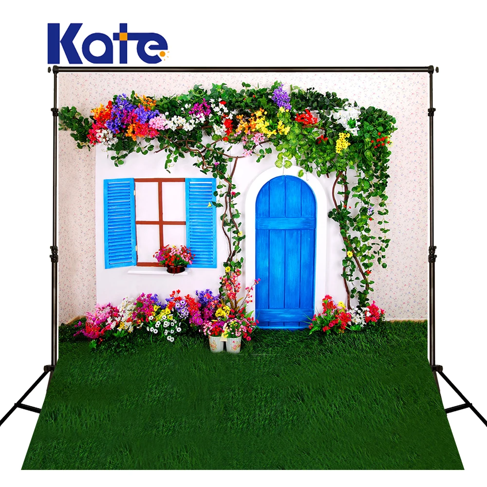 

300Cm*200Cm(About 10Ft*6.5Ft) Backgrounds Hang Flowers And Flowers In Full Bloom Photography Backdrops Photo Lk 1539