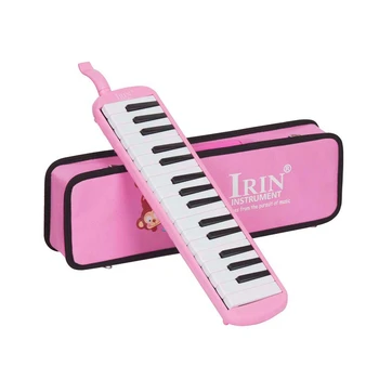 

ABGZ-IRIN 32 Piano Keys Keyboard Pinao Melodica Musical Instrument for Music Lovers Carry Hard Musical Present Box(Pink)