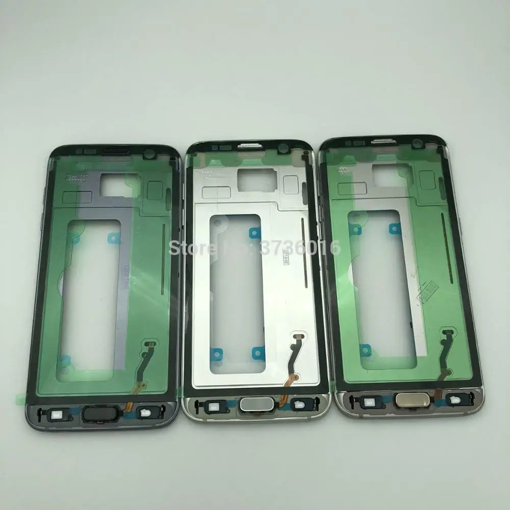 

original quality for samsung S7 edge G935F/G935A/G935V middle frame plate bezel housing case with home button and charging port