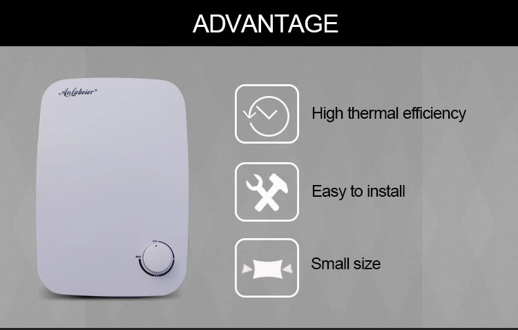 Цифровой дисплей Мини Ванная комната мгновенный Электрический проточный водонагреватель с полностью регулируемой ручкой и аксессуарами