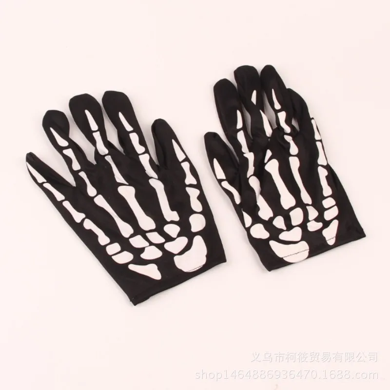 2 шт/лот бутафорский реквизит для хэллоуина украшения ужас серьги рука скелета-призрака перчатки игрушки тканевые перчатки