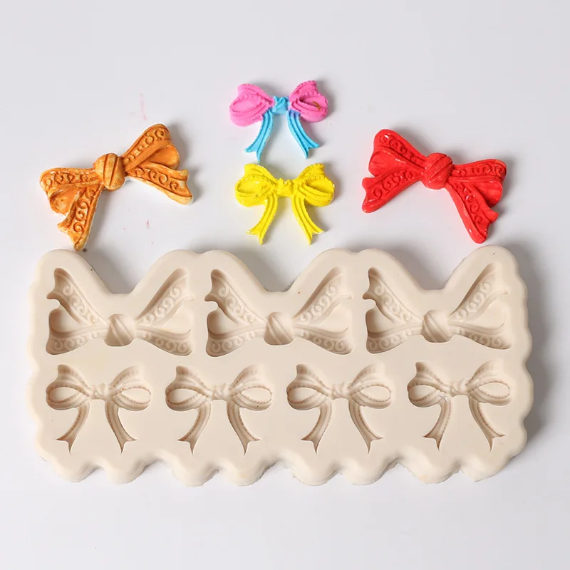 Маленькие Формочки Для Выпечки Пищевая силиконовая форма, инструменты для украшения торта, силиконовая форма для мыла, силиконовая форма для торта галстук-бабочка