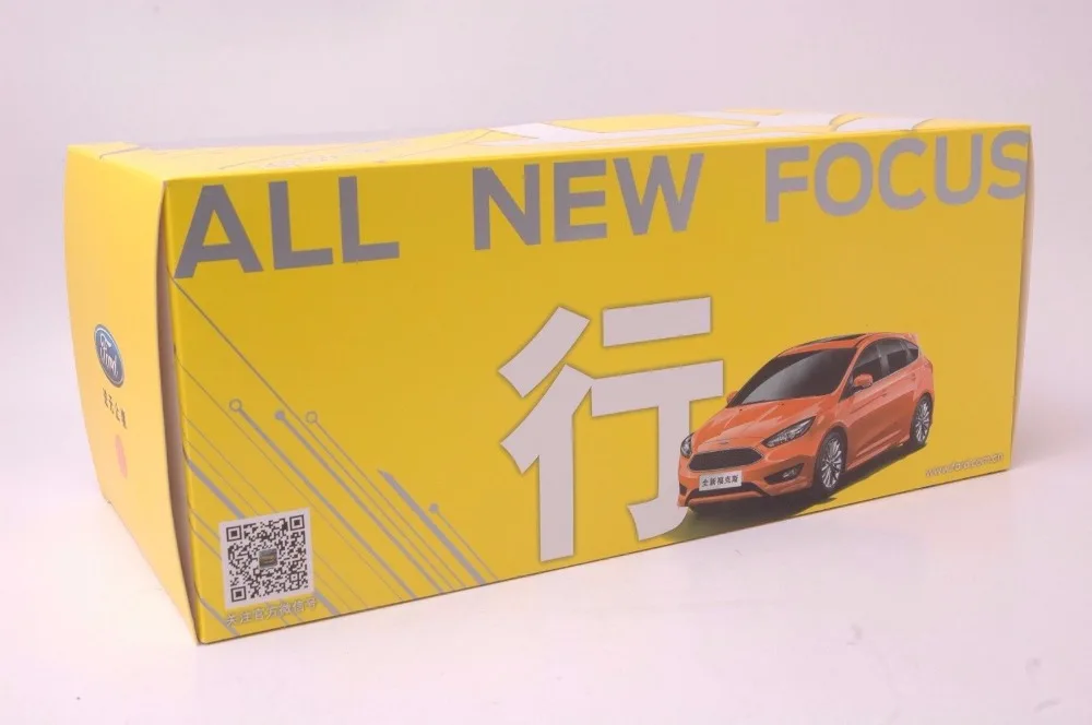 1:18 литая модель для Ford Focus золото хэтчбек сплав игрушечный автомобиль миниатюрная коллекция подарки Фристайл