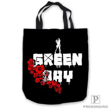 

Custom Canvas Green_Day_St__Jimmy ToteBags Hand Bags Shopping Bag Casual Beach HandBags Foldable 180713-06-26