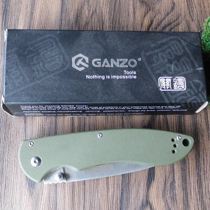 Ganzo G740 58 60HRC 440C Лезвие G10 Ручка 3 цвета Складной нож Тактический Походный