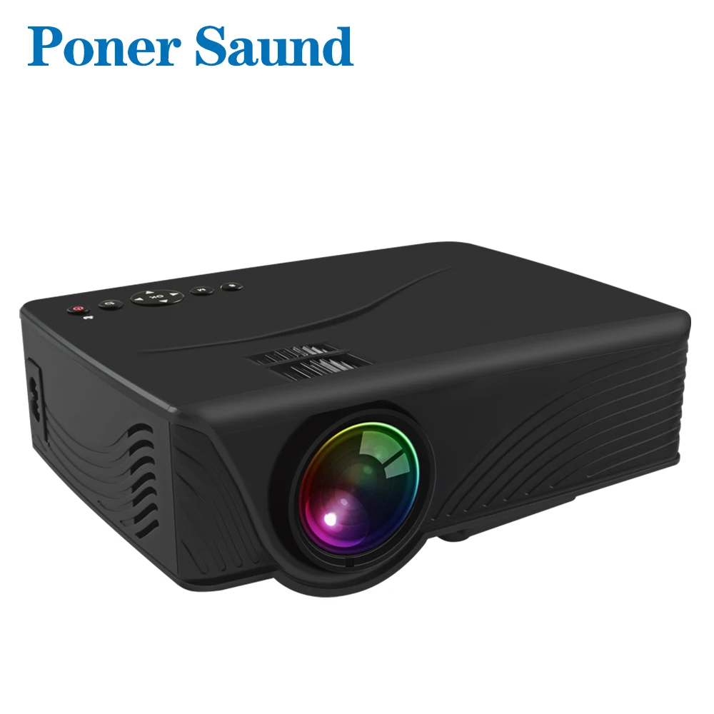 Poner Saund LED GP10 Mini Projector for Home Theater Optional Android HDMI Support Full HD 1080P USB SD Video Beamer Proyector