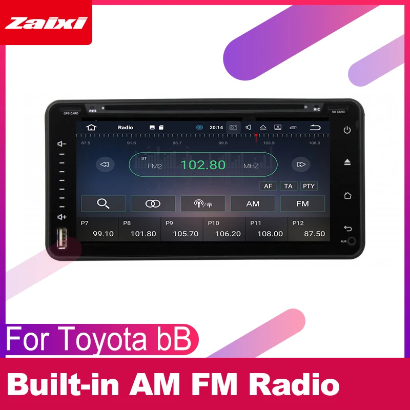 Flash Deal ZaiXi android car dvd gps multimedia player For Toyota bB Scion xB 2000~2005 car dvd navigation radio video audio player Navi 4