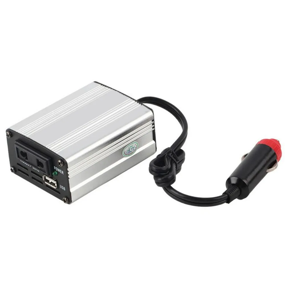 

UK Plug700W Silver Power Inverter Adapter Car Converter 12V to 110V/220V Input Car Power Converter Vehicle Power Supply Charger