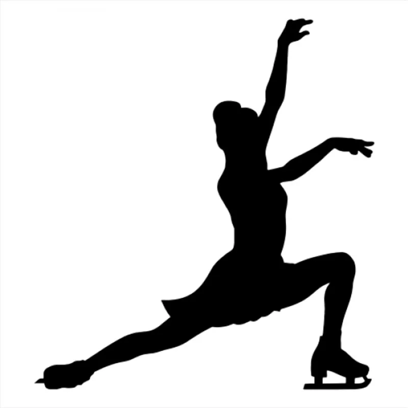 

30x27cm Modern Figure Skating Ice Dancing Winter Sports Car Sticker Decals Posture Motorcycle Decals Car Stickers CL266
