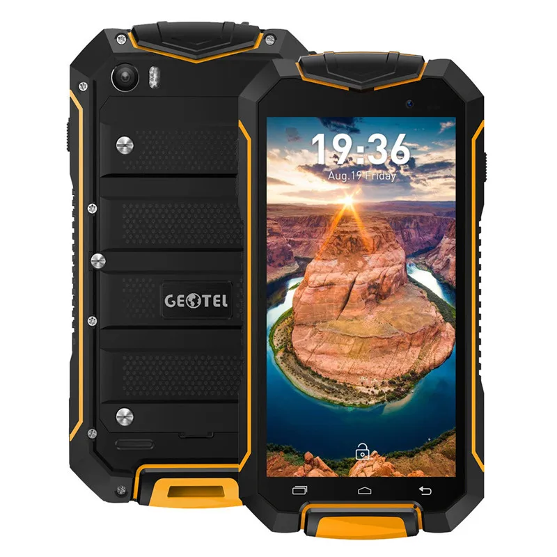 Geotel A1 Android 7,0 смартфон MTK6580M четырехъядерный 4,5 ''мобильный телефон водонепроницаемый 1 ГБ ОЗУ 8 Гб ПЗУ gps WCDMA мобильный телефон - Цвет: Orange