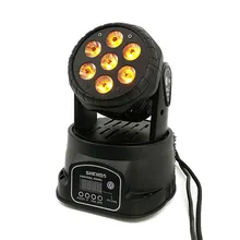 Светодиодный светильник 7x18 Вт RGBWA+ UV/7x12 Вт RGBW с подвижной головкой, светодиодный светильник ing 6в1 BGBWA+ UV для дискотеки DJ KTV 12/16DMX каналов, светодиодный светильник для сцены