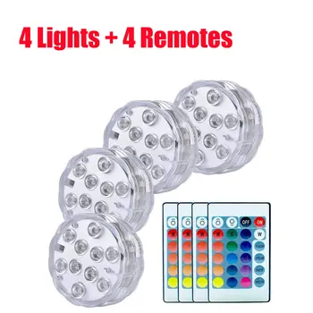 4 Stks/partij Dompelpompen Led Light Battery Operated Spot Lights Decoratieve Vis Kom Onderwater Zwembad Lampen Voor Aquarium 4 Stks/partij Dompelpompen Led Light Battery Operated Spot Lights Decoratieve Vis Kom Onderwater Zwembad Lampen Voor Aquarium