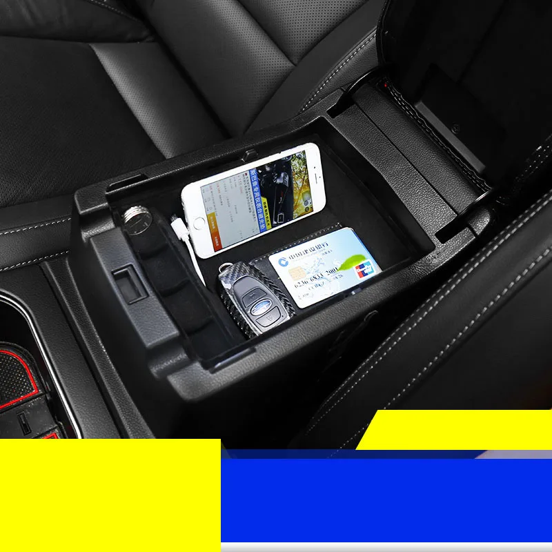 

lsrtw2017 abs car armrest storage plate for subaru xv forester outback