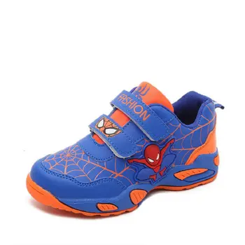 

Running Child Shoes 2016 New Autumn Spiderman Kids Fashion Sneakers Breathable Student Girls Sports Shoes for boys Size 26~36
