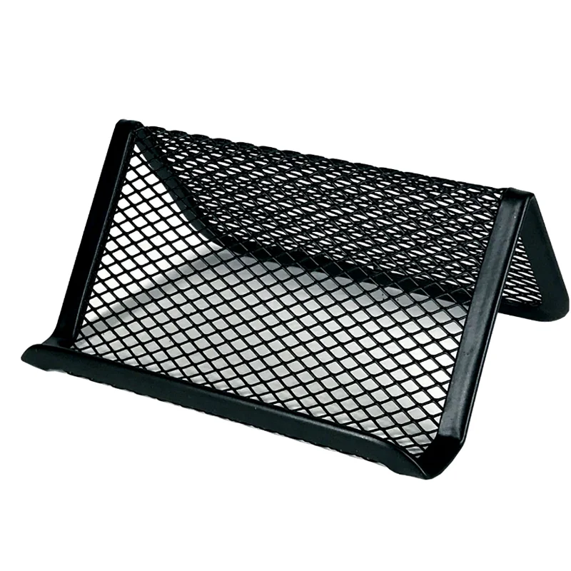 1pc Card Holder Shelf Business Cards Display Stand Office Bar Metal