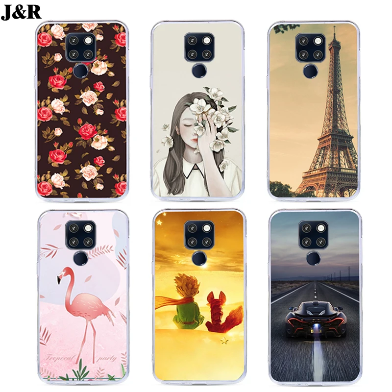 Cute Cartoon Patterned Phone Cover For Huawei Mate 20 X Back Case Mate 20 X Soft TPU Slim Silicone Cases Fashion Painting