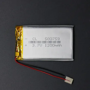 

Product A 3.7V 1200mAh Polymer Lithium Battery 503759 Navigator MP3 GPS Universal Charging Battery
