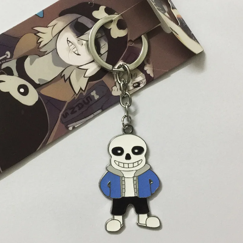 Игры Undertale ожерелье цепочка для ключей с красными сердечками модные из сплава