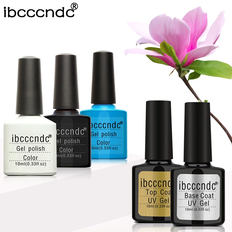 Ibcccndc 5 шт./лот Гель лак на выбор 3 вида цветов телесного цвета УФ гель для ногтей