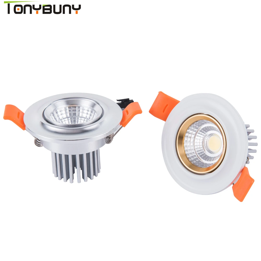 

Led Downlight Under Cabinet Spot Light 3w 5w 7w 12w Ceiling Recessed Lamp AC85-265V Dimmable Down lights free shipping