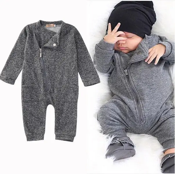 baby boy zip up romper