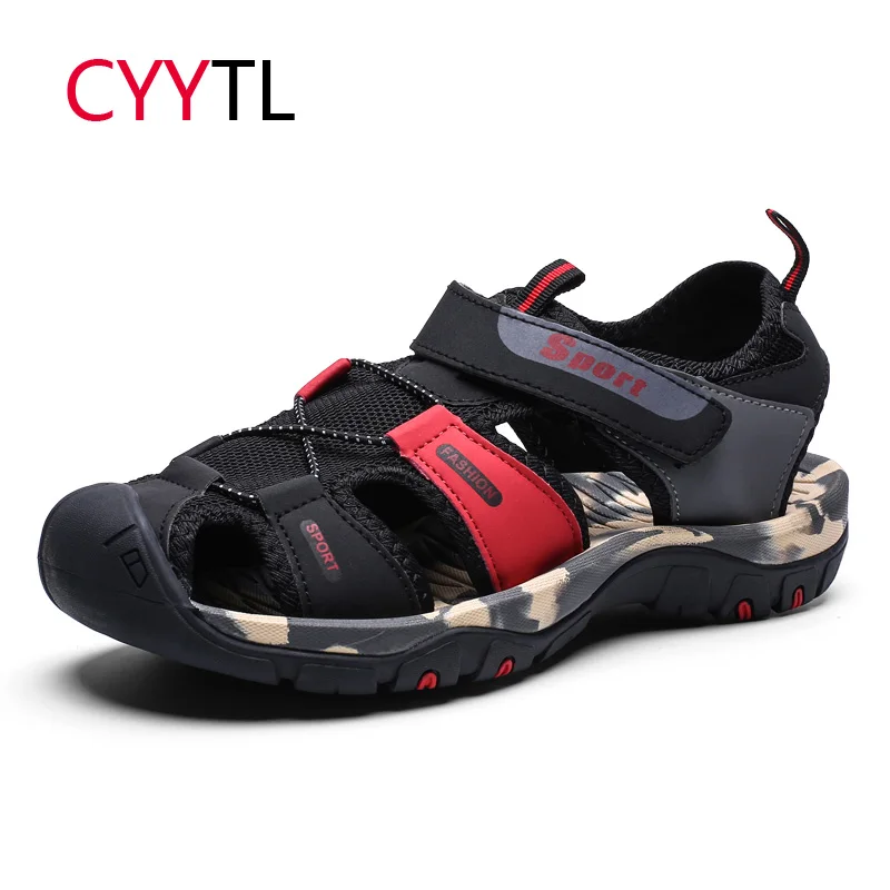 

CYYTL 2019 Summer Sandals Men Soft Slippers Outdoor Beach Water Shoes Fashion Male Flip Flops Roman Casual Sneakers Sandalias