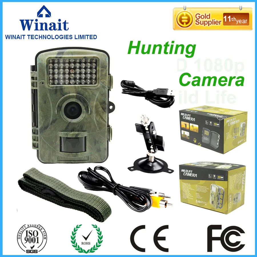 940 NM Black LED Hunting Trail Winait RD1001 Scouting Trail Camera IR 12MP 720P Infrared Hunting Camera Game Cam 15m Night Time