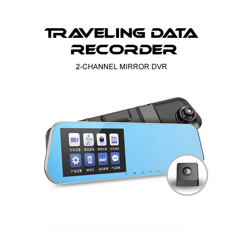 

D630 Car Dvrs 4.3 LCD Screen Full HD 1080P Car Dvrs Registrar Video Recorder Rearview Mirror Dash cam Support playback