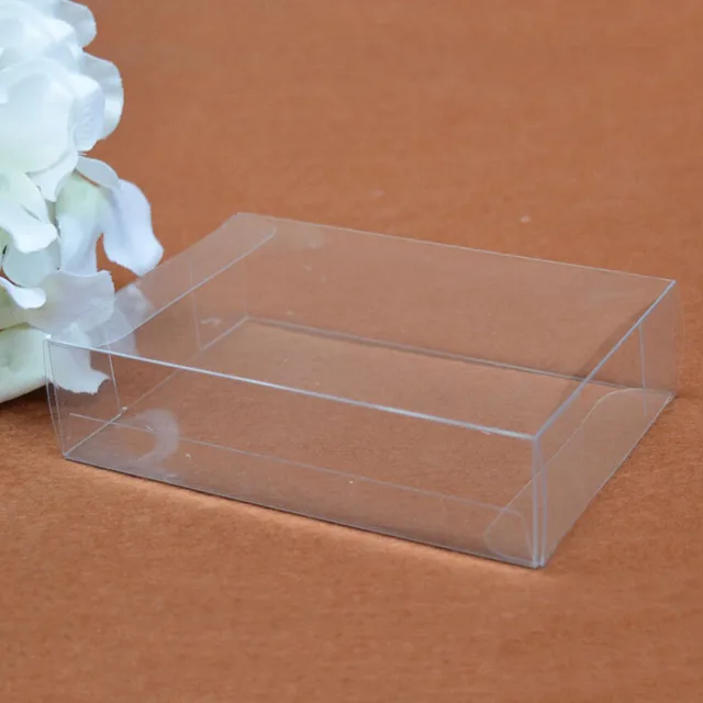 50 pçs/lote 25 tamanhos pvc transparente caixa de plástico caixas de presente pequena embalagem de plástico transparente para o modelo de caixas de exibição de amostra 7/24