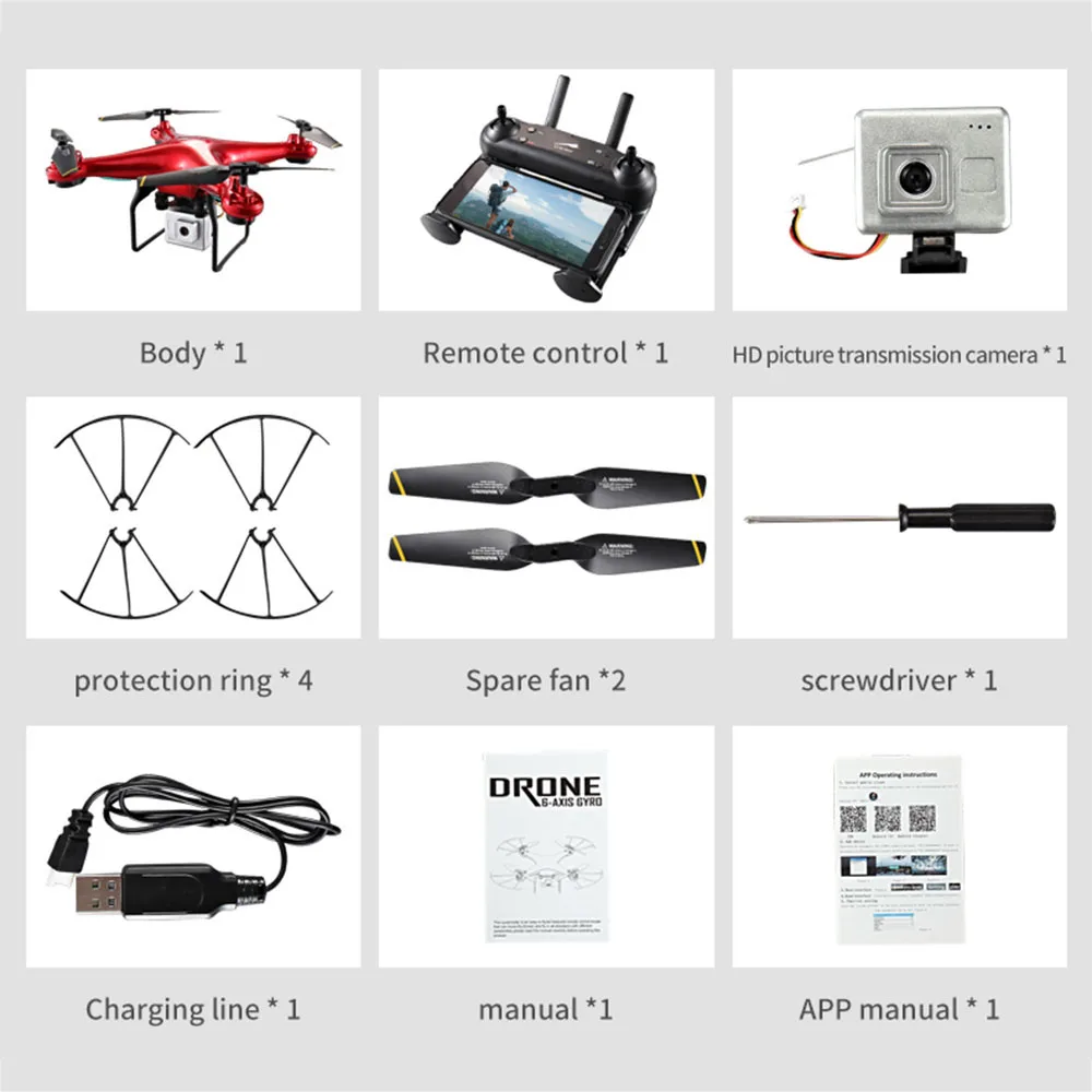 Обновление Дрон с камерой 720 P HD 0,3 Вт белый парение Helikopter VS SYMA X52 Дрон RC Дрон полный hd-камера Дрон Professional