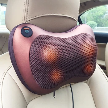 

Car Home Dual-use Electric 4 Deep-Kneading Massage Balls Shiatsu Massager with Heat Massage Devices Neck Relaxation Pillow