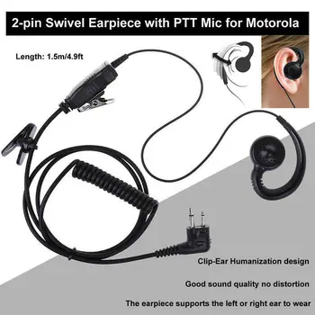 

Swivel Earpiece with Microphone and PTT for Motorola 2 Way Radio Walkie