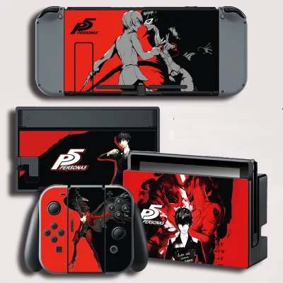 Виниловая наклейка на экран для Persona Skins, защитная наклейка s для shand Switch NS, консоль+ контроллер+ подставка, наклейка, игровая пленка PS5 - Цвет: 03662 Persona P5