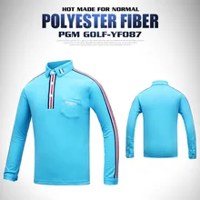 PGM детская Гольф одежда на осень-зиму дышащая футболка с длинными рукавами для мальчиков эластичная ткань теплая Гольф Спортивная S-XL