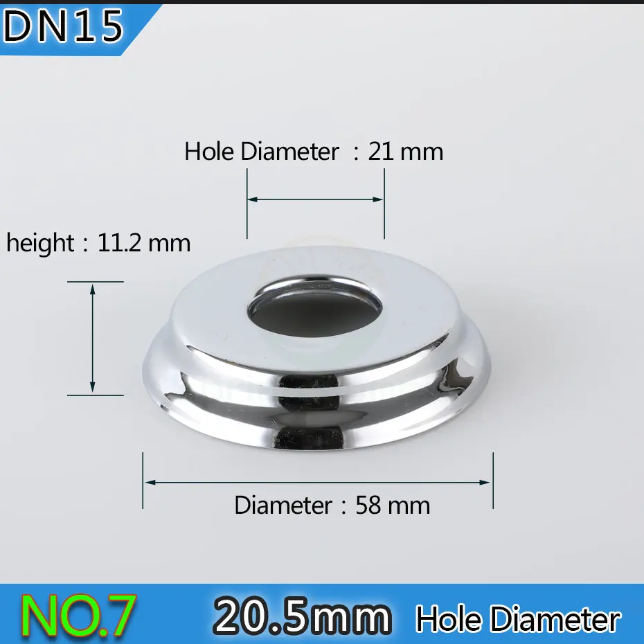 Весна Лето DN15 1/2 20 мм смеситель для душа декоративная крышка хромированная отделка покрытие из нержавеющей стали аксессуары для ванной комнаты ZZG01