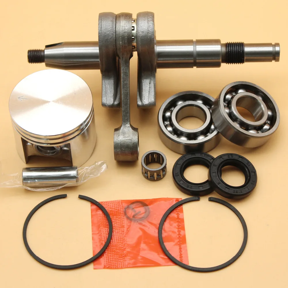 42.5mm Piston Rings Crankshaft Bearing Oil Seal Set Fit STIHL MS250